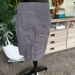 Ann Taylor Gray Pencil Skirt for Work